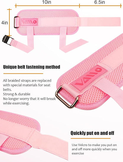 VAIIO Adjustable Weight Dumbbell Ankle Straps, Ankle Bands for Working Out Booty Workouts-Kickbacks, Leg Extensions, Lower Body Strength Training, Pelvis Muscle Exerciser for Men and Women