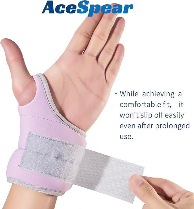 AceSpear Wrist Weights with Thumb Loops Lock for Men Women 1lb*2 2lbs*2 3lbs*2 Ankle Weights Weighted Gloves for Running Strength Training Walking Exercises