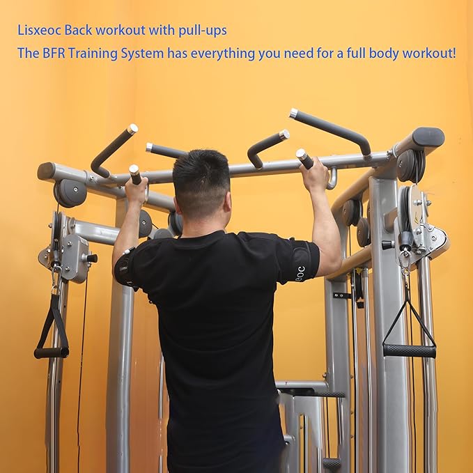 BFR Training System - Blood Flow Restriction Bands for Occlusion Training, Gym Vein Restriction, Muscle Strength and Growth Hormone Stimulation，Suitable for Men and Women Enjoy Fitness and Workout