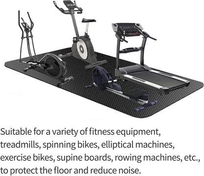 Exercise Equipment Mat,Treadmill Mat,Bike Mat Compatible with Peloton Bike Elliptical Treadmill Mat,Under Exercise Bike Trainer Mat Pad for Stationary Indoor Spin Bike (60"x23.6")