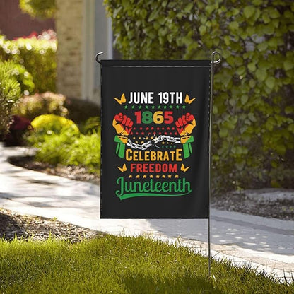 Juneteenth Garden Flag – 12.5x18 Inch Outdoor juneteenth Decorations Banner, african american flag, Yard Decor, Black History Month, Freedom Day Gift