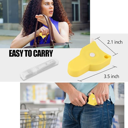 Body Tape Measure - 4PCS Measuring Tape, 60 Inch/150cm, Retractable, Soft, Black + Yellow, Ideal for Weight Loss, Fitness, Tailoring, Sewing, Crafting Clothes
