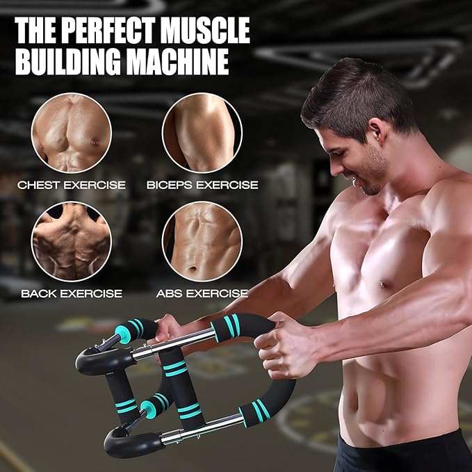 Aomoyun Arm Trainer,Adjustable Chest Expander,Chest Workout Equipment,Arm Exerciser,Portable Home Gym Equipment Upper Body Strength Training Machine for Men & Women.