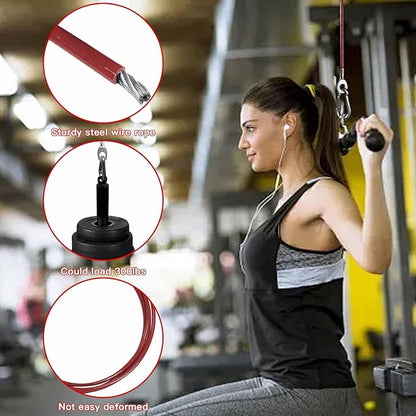 Replacement Cables for Home Gym, Fitness Pulley Cable, Weight Machine Replacement Cable -Thick 5mm(0.2inch) Heavy Duty Steel Wire Rope for Home Gym Cable