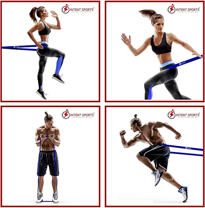 INTENT SPORTS Pull Up Assist Bands – Assistance and Resistance Bands for Pull-Up, Fitness, Body Stretching, Mobility Work, Weightlifting, Heavy Duty - Single/Set – Exercise Videos - eBook!