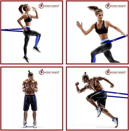 INTENT SPORTS Pull Up Assist Bands – Assistance and Resistance Bands for Pull-Up, Fitness, Body Stretching, Mobility Work, Weightlifting, Heavy Duty - Single/Set – Exercise Videos - eBook!