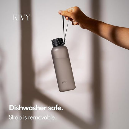 KIVY Tritan Water Bottle 2nd Generation (Ash Black, 22oz)