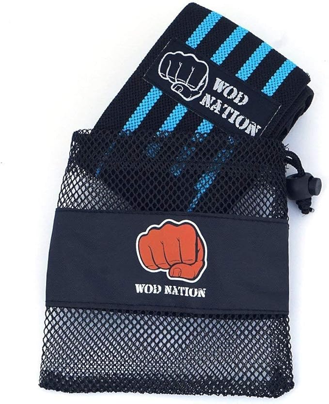 WOD Nation Wrist Wraps for Weightlifting & Strength Training – Professional Gym Straps w/Thumb Loop for Men & Women