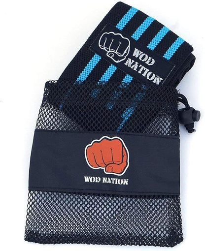 WOD Nation Wrist Wraps for Weightlifting & Strength Training – Professional Gym Straps w/Thumb Loop for Men & Women