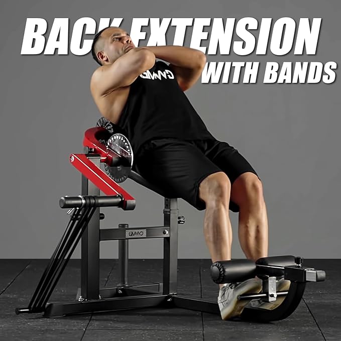 GMWD AB/Back Machine, AB Crunch Back Extension Machine, AB Workout Machine, Core Machine Upper Body Strength Training Home Gym Equipment