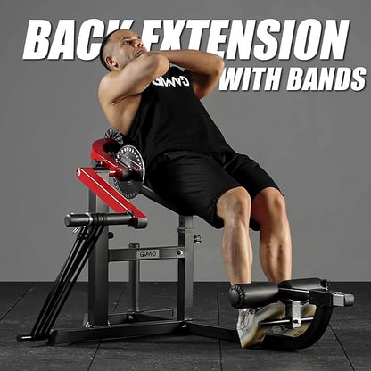 GMWD AB/Back Machine, AB Crunch Back Extension Machine, AB Workout Machine, Core Machine Upper Body Strength Training Home Gym Equipment