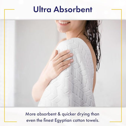 Ultra Soft & Stylish 700 GSM Luxury Hand Towel Set (6 Piece) - 100% Zero-Twist, Long-Staple Cotton - Remarkably Absorbent (White)