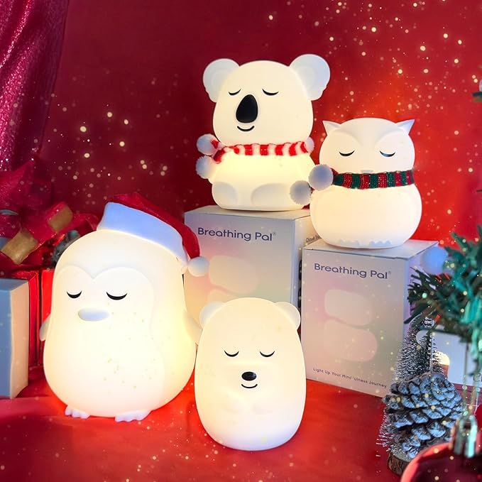 Breathing Pal 'Benny'- Mindfulness Breathing Light, Guided Visual Meditation Breathing Light, Anxiety Relief Items for Calm Down Corner/Meditation/Sleep for Adult&Kid