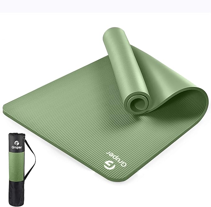 Yoga Mat Non Slip NBR Thick Yoga Mat, 72"L x 32"/24"W x 0.6"/0.4"TH (185cm x 80cm/61cm x 15mm/10mm), Anti-Tear Exercise Mat with Carrying Strap and Bag, Workout Mats for Yoga, Pilates, Floor Exercises
