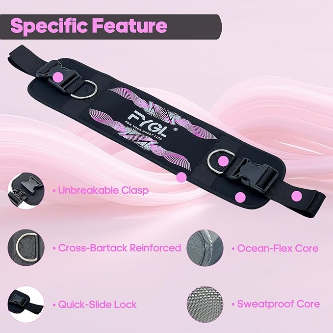 Hip-Thrust-Belt, Foldable Design, Slip-Resistant Padding, Supports 300 lbs, Ideal for Glutes Training with Dumbbells, Kettlebells & Plates, Great for Gym & Home Hip Thrust Workouts