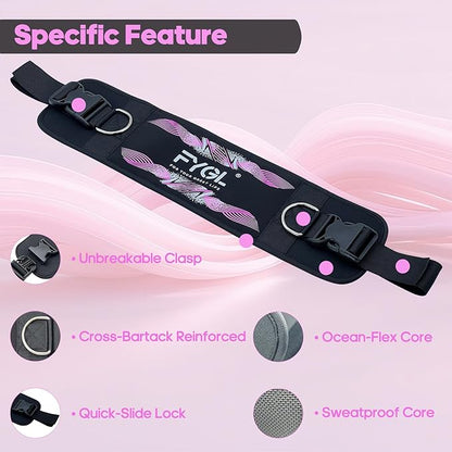 Hip-Thrust-Belt, Foldable Design, Slip-Resistant Padding, Supports 300 lbs, Ideal for Glutes Training with Dumbbells, Kettlebells & Plates, Great for Gym & Home Hip Thrust Workouts