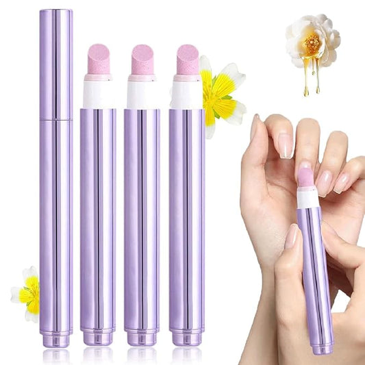 3 Pcs 3-in-1 Nail Care Pen, 2025 New 3-in-1 Cuticle Oil Pen, Upgrade 3 in 1 Nail Care Pen, for Hangnails, Dry & Damaged Nails, Moisturize Strengthen Brighten Nails Care