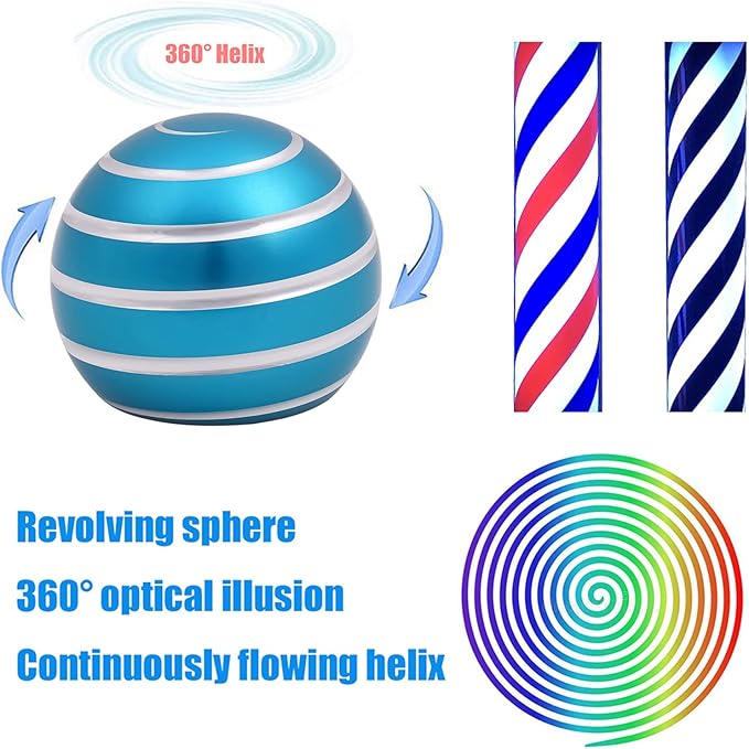 Desk-Fidget-Toys for Kinetic-Toy: Cool-Gadgets Cool-Stuff for Kid Children Teen Adult, Spinning 180 Seconds, Stress Relief Toy for Optical-Illusion Gift for Office School Home Women Men Christmas