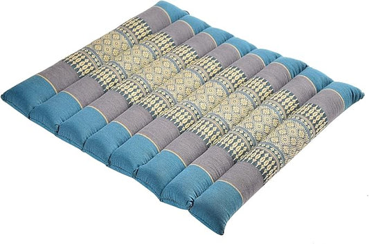 Rollable Cushion - Organic Kapok Filling, use Rolled or Flat for Yoga and Meditation, Lightweight, Great car or seat Cushion