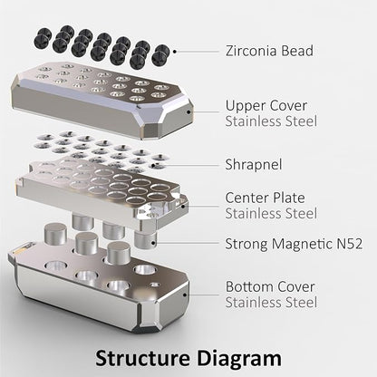 Fidget Toys Adults Metal Fidget Slider Stainless Steel Slider Casual Metal Adult's Hand Toys Office Desk Toys Gifts Stress Toys for Adults
