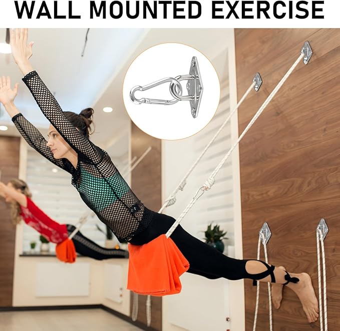 Wall Mount for Resistance Bands, Workout Anchors Wall Resistance with Hook for Fitness Bands, Space Saving Workout Equipment for Home Gym Weight Straps Suspension Training Exercise