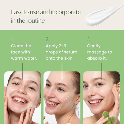 PLANTIFIQUE Korean Jojoba Oil & Hyaluronic Acid Face Massage Serum – Hydrating Anti-Aging Collagen & Niacinamide Formula – Perfect for Gua Sha Facial Massage – Gift for Men & Women