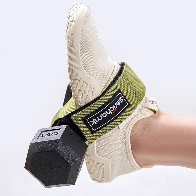 Feet Dumbbell Attachment, Tibialis Trainer Ankle Straps for Feet Weight Lifting Shin Splint, Hamstring Curls, Leg Curl Attachment at Home Gym Equipment