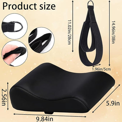 Pilates Head & Neck Support Pillow with Double Loop Straps,Pilates Additional Accessories – Comfortable Reformer Cushion for Proper Alignment & Posture,Comfort,Home Gym Workout