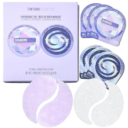 ULTIMATE HYDROGEL EYE MASK 28 Pairs Under Eye Patches, Rejuvenate Eye Area Reduce Dark Circles Puffiness, Tiredness Bags, Gel Pads Brightening, Plumps Fine Lines