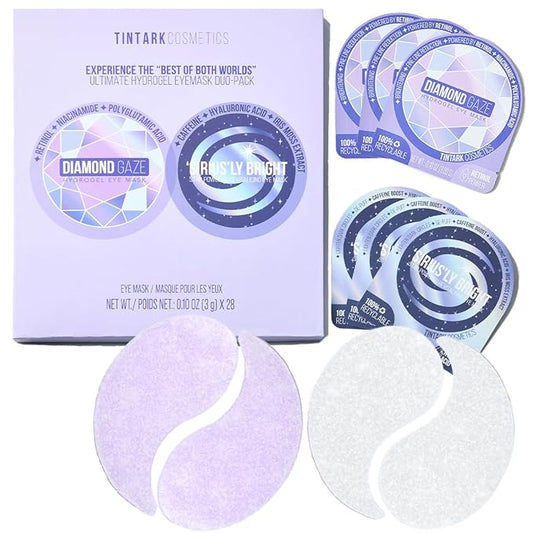 ULTIMATE HYDROGEL EYE MASK 28 Pairs Under Eye Patches, Rejuvenate Eye Area Reduce Dark Circles Puffiness, Tiredness Bags, Gel Pads Brightening, Plumps Fine Lines