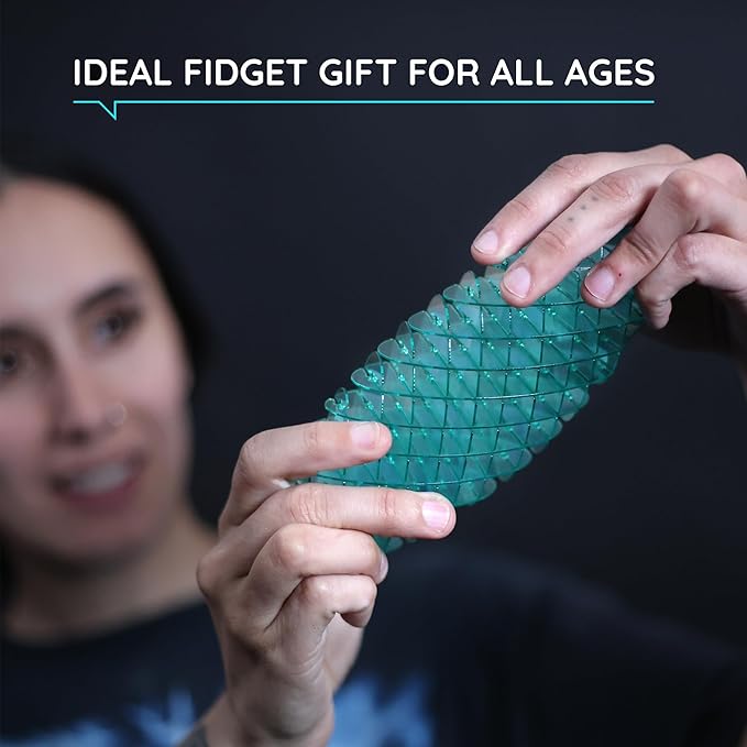 Morf Fidget Worm Toy - Flexible 3D Sensory Toy for Kids, Teens, and Adults – Stretchy, Quiet, Stress and Anxiety Relief, Focus - for Tactile Play, School, Work Gifts, Great for Classroom and Office