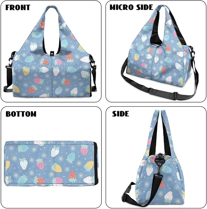 Yoga Mat Bag for Women Men Large Carryall Tote with Adjustable Shoulder Strap for Gym Yoga Travel Pilates Office