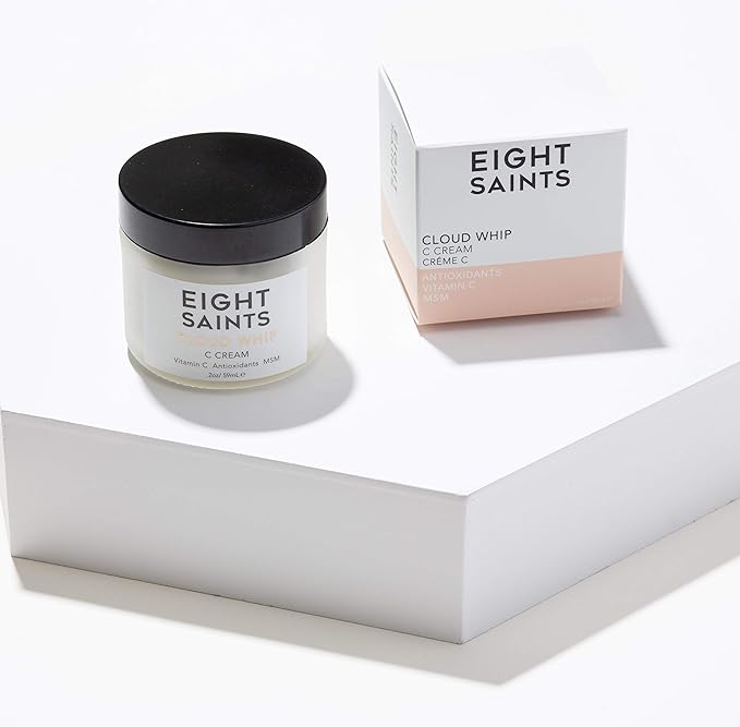 Eight Saints Skincare Cloud Whip Vitamin C Face Moisturizer Day Cream, Natural and Organic Face Cream For Women, Anti Aging Cream For Face To Reduce Fine Lines and Wrinkles, 2 Ounces