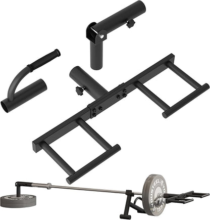 Heavy Duty Landmine Handle Attachment Set T Bar Row Viking Press Attachment for Barbell Workouts Weightlifting Landmine Handle Fits 2-Inch Olympic Barbell Strengthen Back and Core Muscles