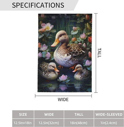 Ducks Family Garden Flag 12x18 In Double Sided Yard Flags Lawn Sign Decor No Flagstand