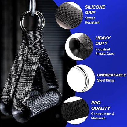 Cable Machine Attachment for HOM Gym Triceps Pull Down Attachments Cable Machine Accesories Set
