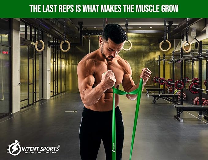 INTENT SPORTS Pull Up Assist Bands – Assistance and Resistance Bands for Pull-Up, Fitness, Body Stretching, Mobility Work, Weightlifting, Heavy Duty - Single/Set – Exercise Videos - eBook!
