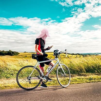Foldable Sun Cap, Fishing Hats, UPF 50+ Protection Caps with Face Mask Neck Flap
