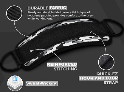RDX Ankle Straps for Cable Machines – 7MM Neoprene Padded 10"x4" Adjustable Gym Cuffs with Dual D-Rings – Weight Attachments for Wrist Glutes Leg Kickbacks Hip Abduction Strength Workouts – Men Women