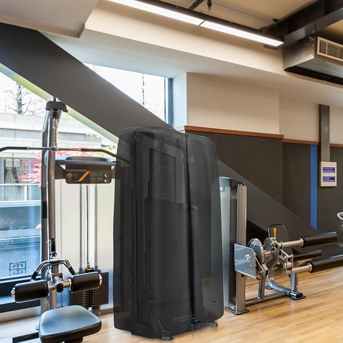 Cover for Speediance Home Gym Equipment, Waterproof Smart Home Gym System Cover, Strength Training Fitness Equipment Protector for Home Workout Cable Machine-28"L×15"W×71"H, Black