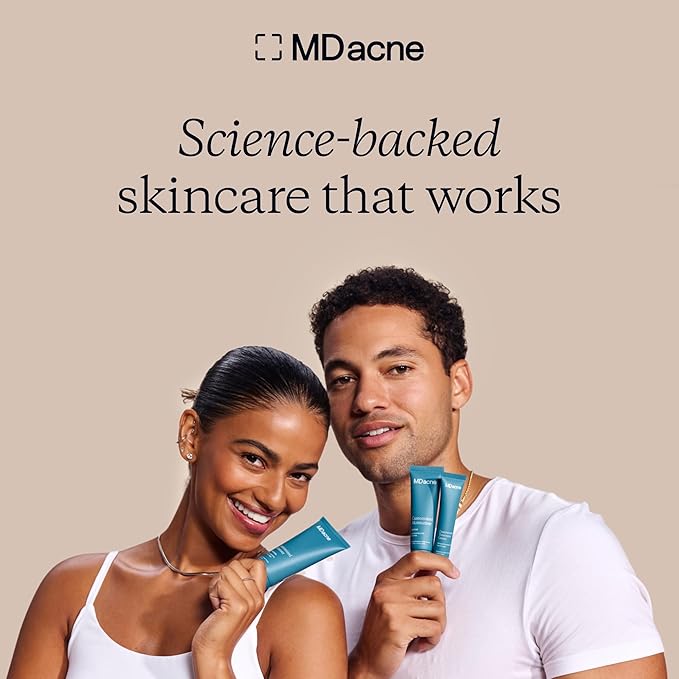 MDacne Pimple Patches for Acne Treatment, Hydrocolloid Patches - Absorbs Oil & Pus from Clogged Pores, Ultrathin & Transparent Blends with All Skin Tones, Safe for Sensitive Skin (36 Patches)