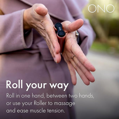 ONO Roller - Handheld Fidget Toy for Adults | Help Relieve Stress, Anxiety, Tension | Promotes Focus, Clarity | Compact, Portable Design (Junior Size/ABS Plastic, Glow in The Dark)