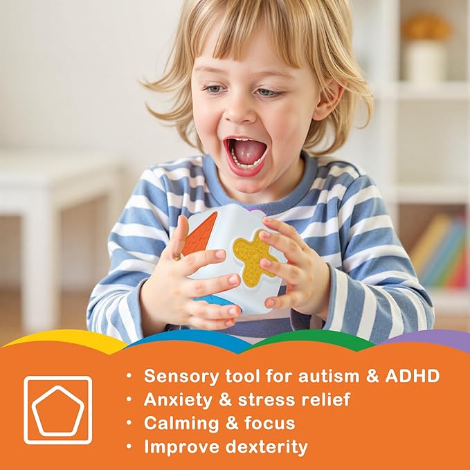 Fidget Sensory Toys for Kids & Adults – Sensory Textured Stress Relief Toys for Autism, ADHD, and Anxiety – Small Quiet Classroom Prizes & Calming Tools