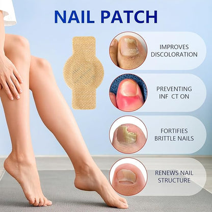 21Pcs Toenail Treatment Extra Strength - Nighttime Nail Patches, Nail Treatment Patches, Overnight Toe Nail Treatments for Damaged Nails Foot Nails Repair and Care