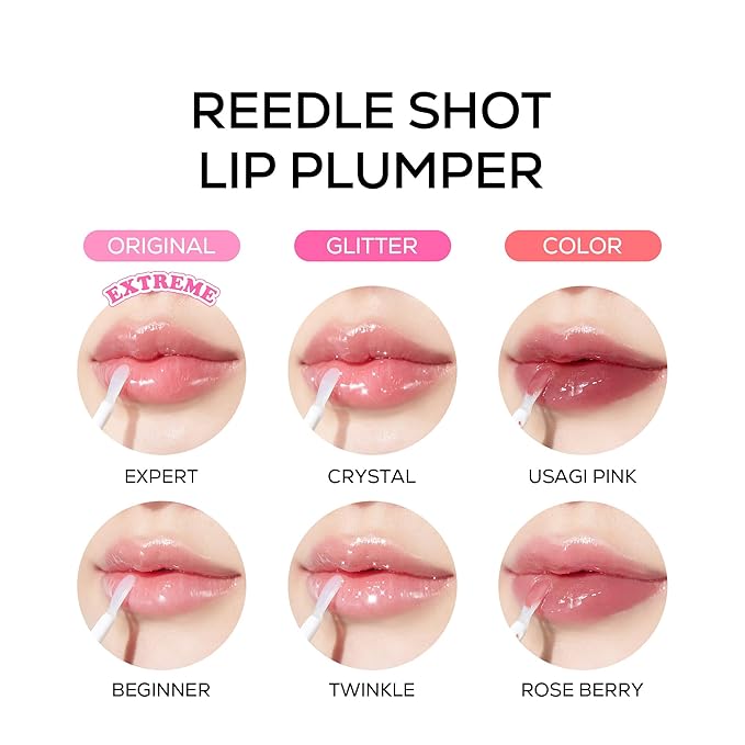 VTCOSMETICS Reedle Shot Lip Plumper, 0.15 oz (4.3 g), Moisturizing, Transparent, Lip Gloss, Fragrance-free, Korean Cosmetics (Expert)