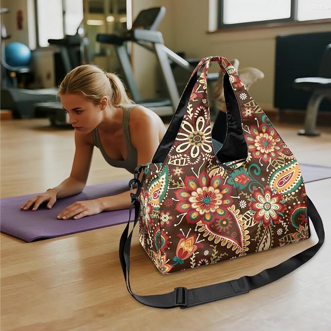 Yoga Mat Bag for Women Men Large Carryall Tote with Adjustable Shoulder Strap for Gym Yoga Travel Pilates Office