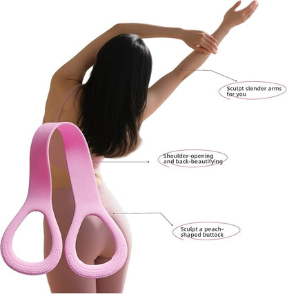 3pc Figure 8 Resistance Band, Exercise Bands for Back, Elastic Rope Stretch Fitness Band, Stretch Band for Chest Expander, Yoga Gym Fitness Pulling Rope 8 Word Elastic Bands