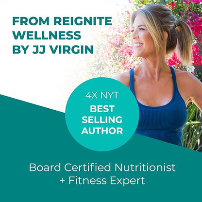 Reignite Wellness by JJ Virgin | Chocolate Plant-Based All-in-One Shake | New & Improved Formula | Plant Protein Powder, Vitamins, Minerals, Greens & Aminos | 20g of Plant Protein | 30 Servings