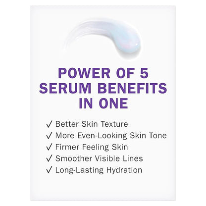 Olay Super Serum - Niacinamide, Vitamin C & E, Collagen Peptide, AHA - 5-in-1 Skin Care Benefits for Face - Healthy Glow, Brightening, Hydrating, Smoothing, Firming, Evens Tone, Anti-Aging, 1.0 Oz