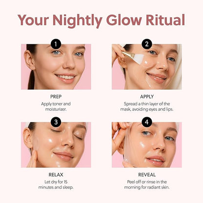 QUIA Overnight Collagen Wrapping Mask – Wake Up with Firmer, Hydrated Skin – Easy Peel-Off Formula – Korean Skincare for Radiance and Elasticity – For All Skin Types, 75ml